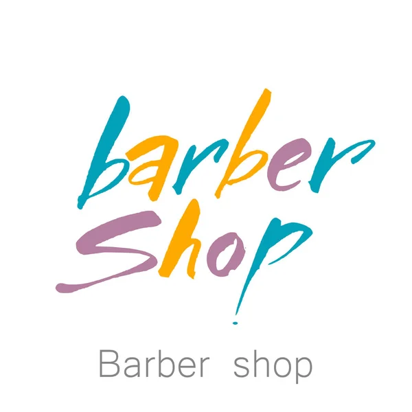 Letras de barbearia — Vetor de Stock