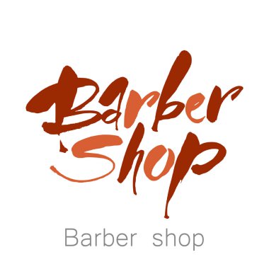 Berber dükkanı harfleri.