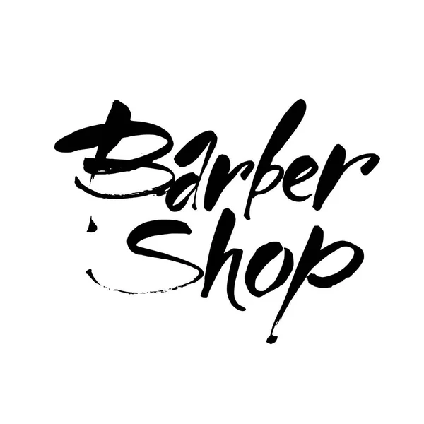Barber shop lettering — Stock Vector