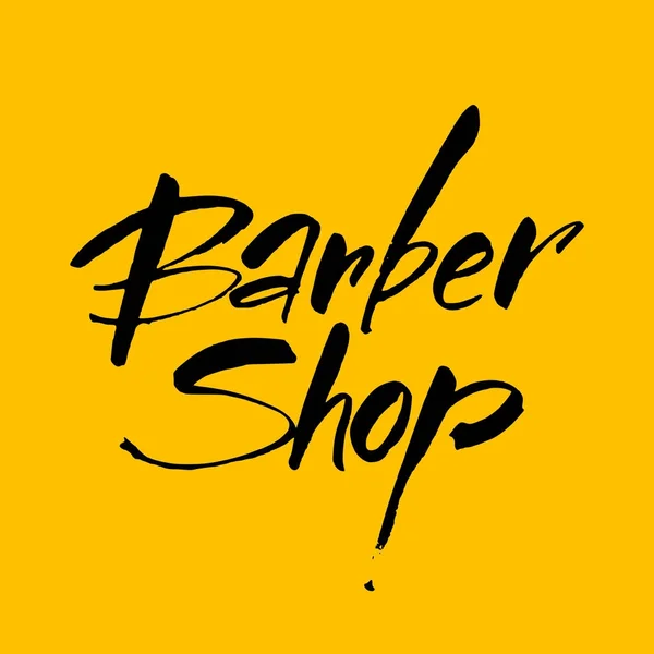 Letras de barbearia — Vetor de Stock