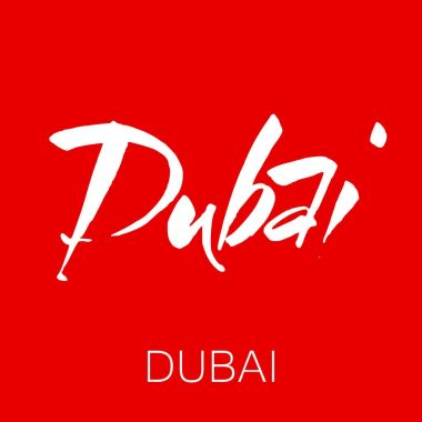 Dubai yazı şablonu