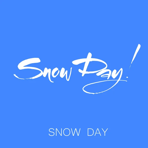 World snow day — Stock Vector