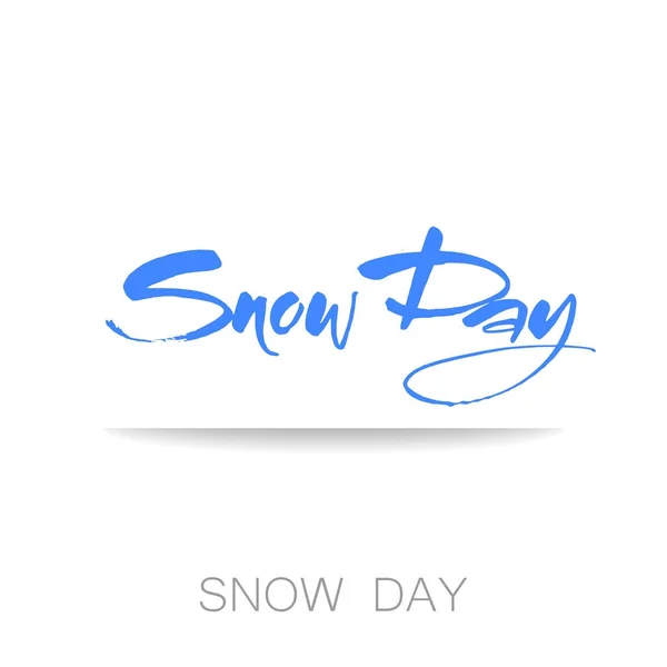 World snow day — Stock Vector