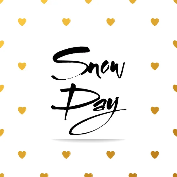 World snow day — Stock Vector