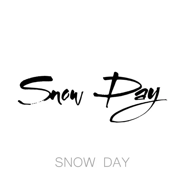 World snow day — Stock Vector
