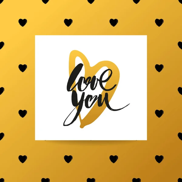 Amor lettering fundo — Vetor de Stock