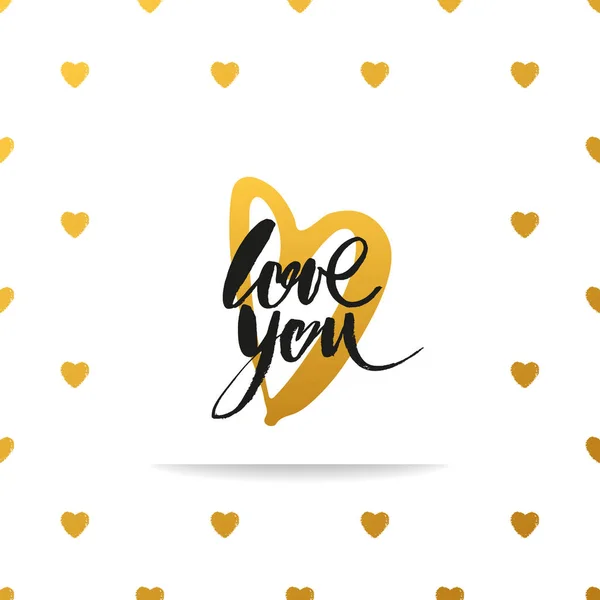 Amor lettering fundo — Vetor de Stock