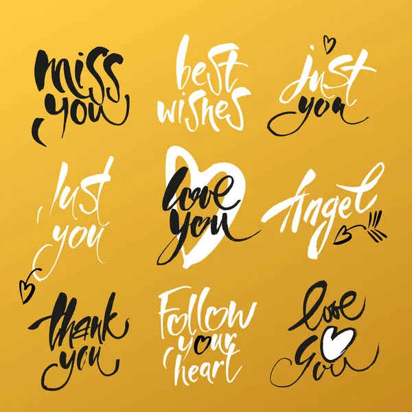 Amor lettering fundo — Vetor de Stock