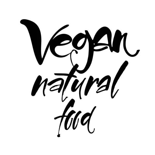 Vegan lettering template — Stock Vector