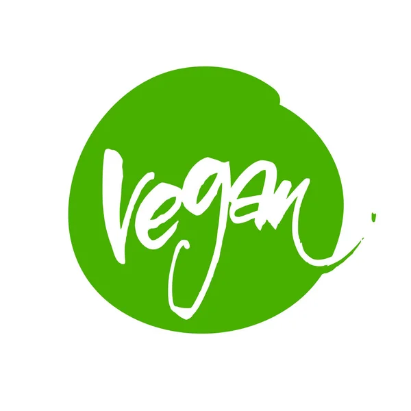 Vegan lettering template — Stock Vector