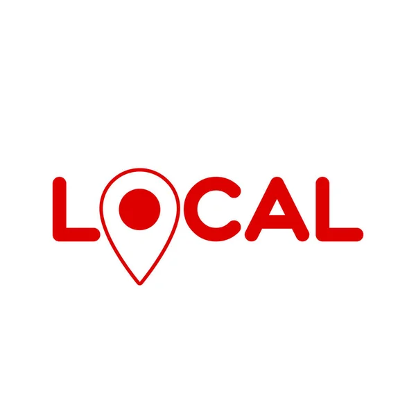 Tendencia local global — Vector de stock