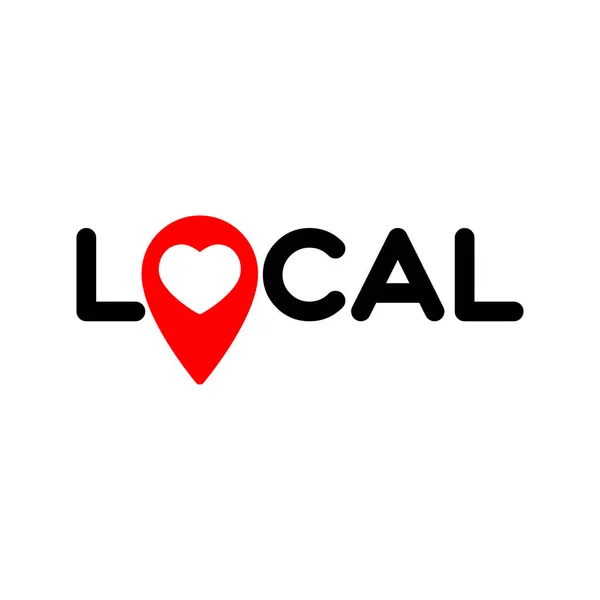 Signo de plantilla local — Vector de stock