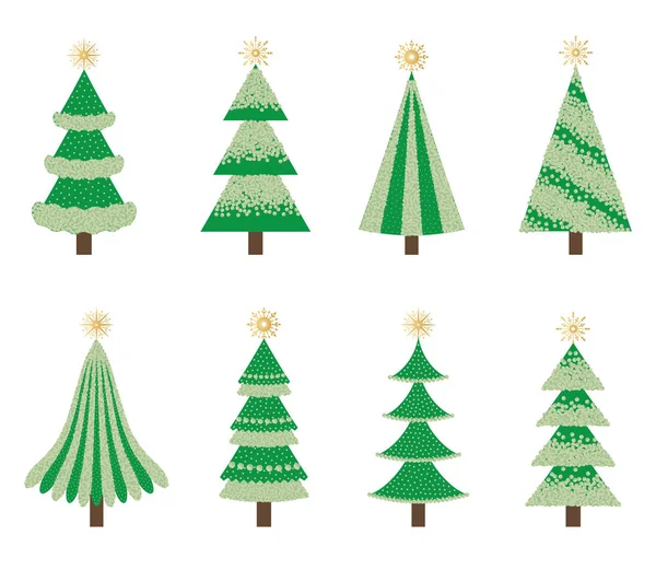 Árboles verdes de Navidad — Archivo Imágenes Vectoriales