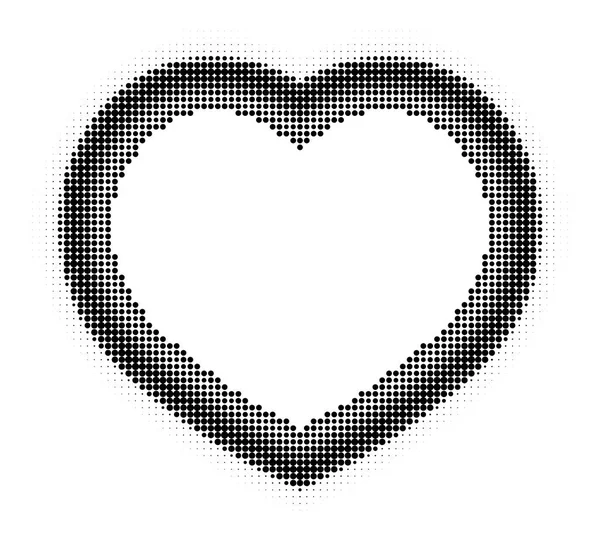 Soyut yarı ton kalp