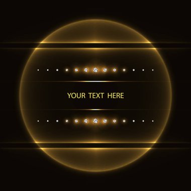 Soyut aydınlatma daire poster