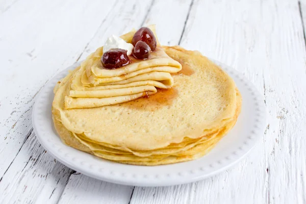 Crêpes fines frites — Photo