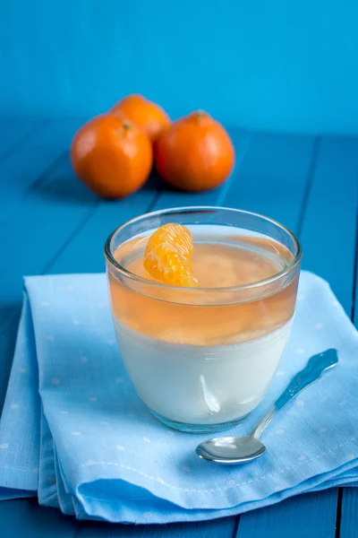 Tangerine Panna cotta — Φωτογραφία Αρχείου