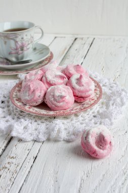 Ev yapımı marshmallows - zephyr ile birlikte çay 