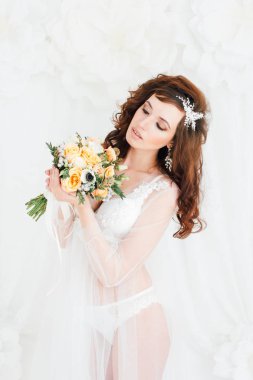 Boudoir gelinin sabah