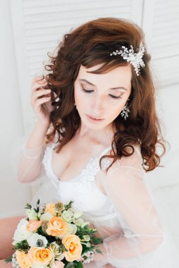 Boudoir gelinin sabah