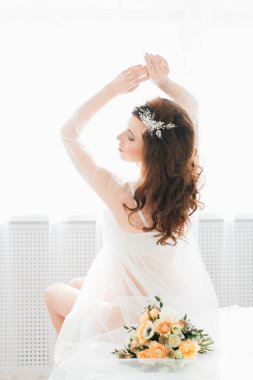 Boudoir gelinin sabah
