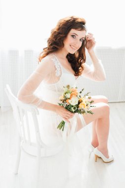 Boudoir gelinin sabah