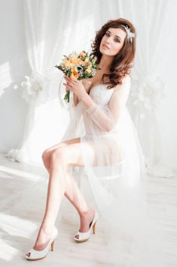 Boudoir gelinin sabah