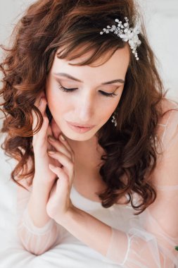 Boudoir gelinin sabah