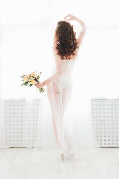 私室花嫁の朝 — ストック写真