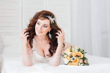 Boudoir gelinin sabah