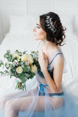 Boudoir gelinin sabah