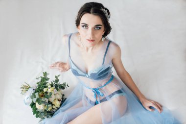 Boudoir gelinin sabah