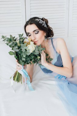 Boudoir gelinin sabah