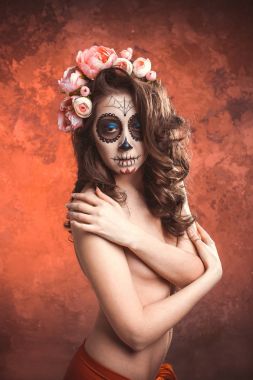 Santa Muerte 'nin Cadılar Bayramı makyajcısı