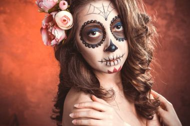 Santa Muerte 'nin Cadılar Bayramı makyajcısı