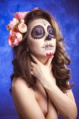 Santa Muerte 'nin Cadılar Bayramı makyajcısı