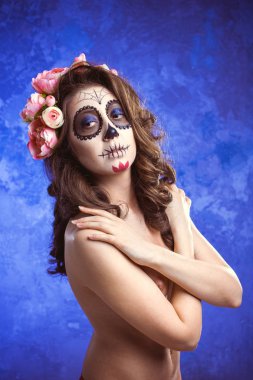 Santa Muerte 'nin Cadılar Bayramı makyajcısı