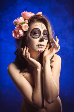 Santa Muerte 'nin Cadılar Bayramı makyajcısı