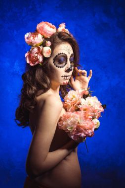 Santa Muerte 'nin Cadılar Bayramı makyajcısı