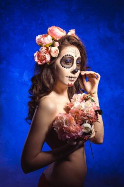 Santa Muerte 'nin Cadılar Bayramı makyajcısı