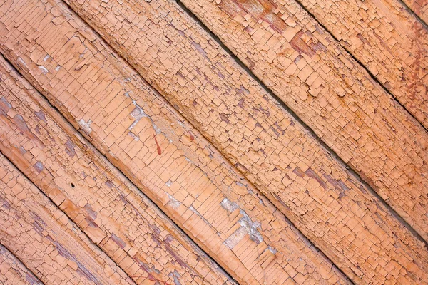 Textúra a régi fa kopott barna festékkel — Stock Fotó