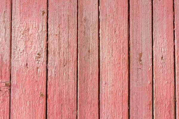 Textuur van oude hout met versleten roze verf — Stockfoto