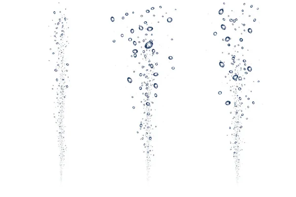 Пузырьки воды под водой — стоковое фото