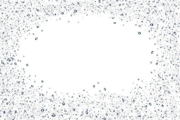 Vatten bubblor isolerade över vit bakgrund — Stockfoto