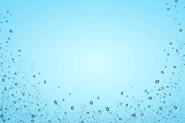 Water bubbles underwater background — Stock Photo, Image