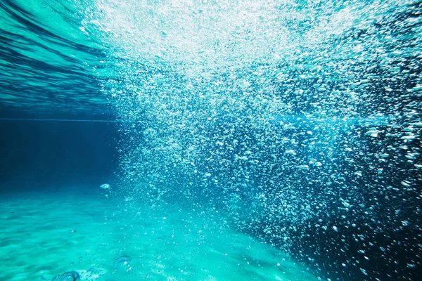 Vista subaquática do mar. Beleza natureza fundo — Fotografia de Stock