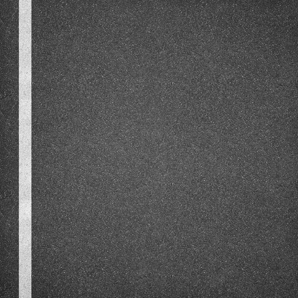 Asphalt texture background with white line — Stock Photo, Image