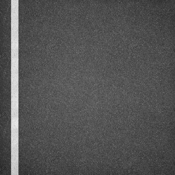 Асфальтовая текстура фона с белой линией