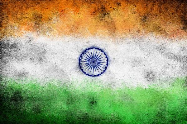 Grunge India flag background