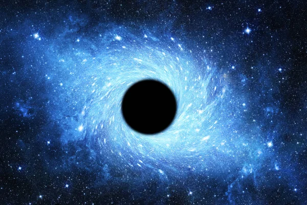 Black hole in space background — Stock Photo, Image